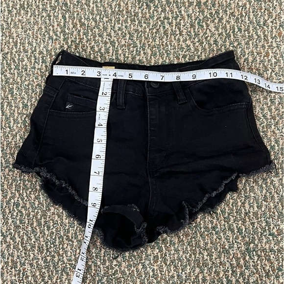 KanCan Black Cut Off Jean Shorts Size 24 Women’s - Picture 5 of 5
